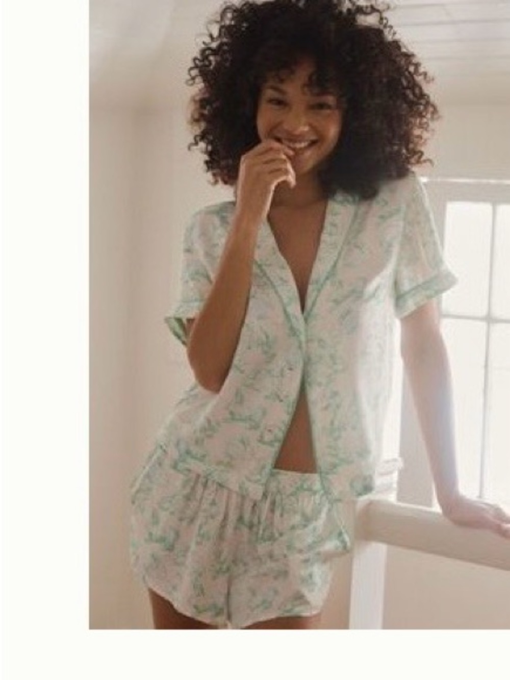 Anthropologie Silk Short Sleeve Pajama Set— SMALL top; MEDIUM bottom